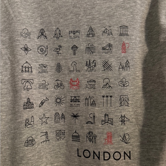 Peloton London City Zip Hoodie NWT Harrods Exclusive Gray Size L - Picture 7 of 10